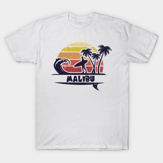 Malibu surf beach gift. Perfect present for mom mother dad father friend him or her T-Shirt by SerenityByAlex